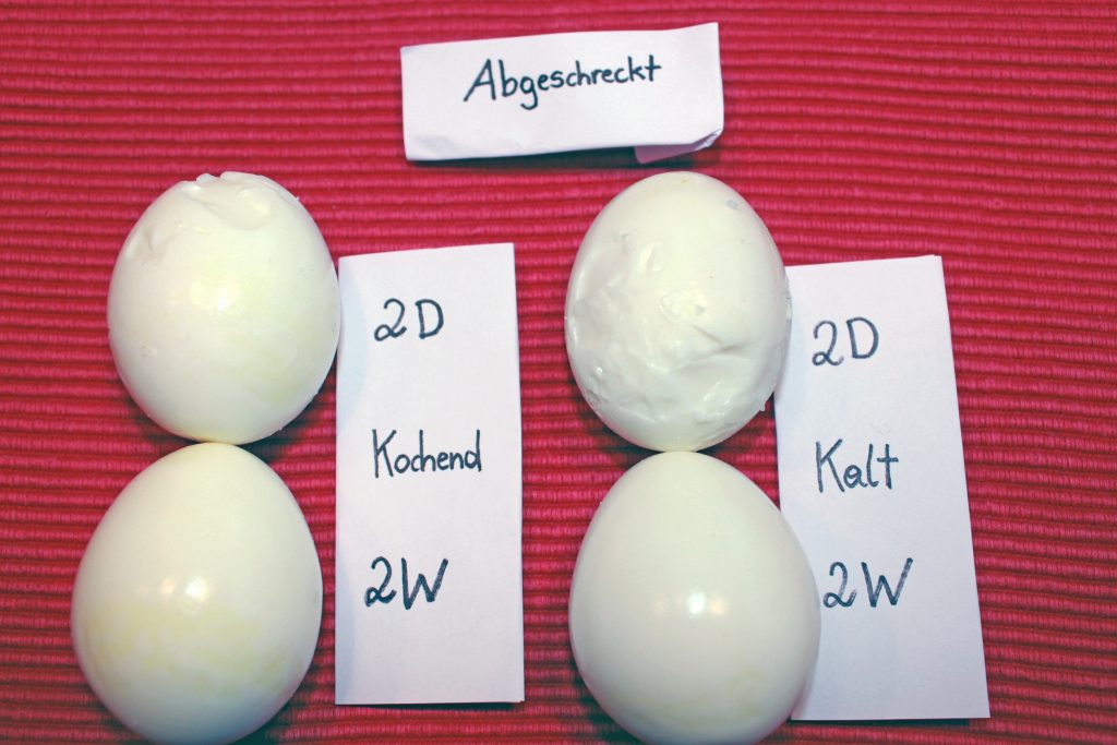 geschälte Eier (abgeschreckt)